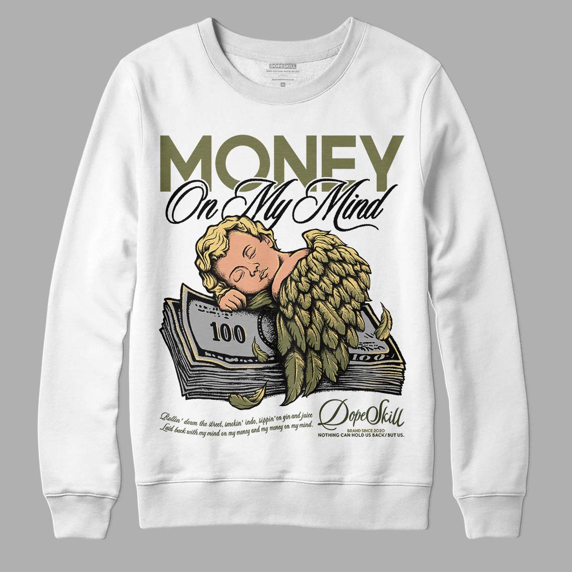 Craft Olive 4s superstreetwear Sweatshirt MOMM Graphic