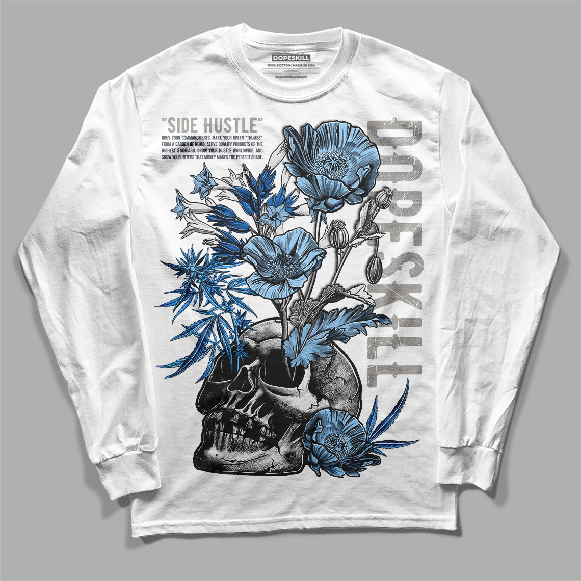 Cool Grey 6s superstreetwear Long Sleeve T-Shirt Side Hustle Graphic