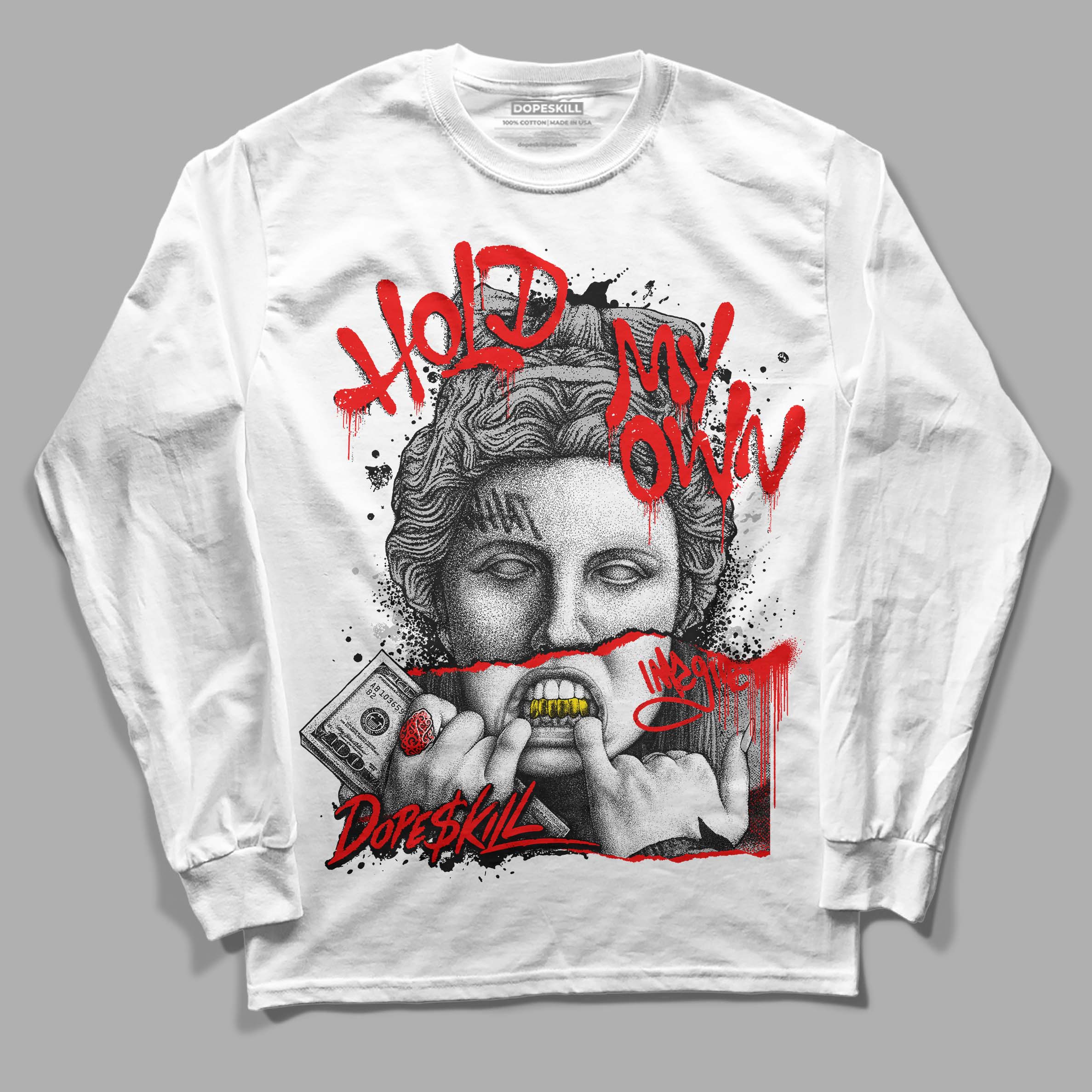 Panda White Black Dunk Low superstreetwear Long Sleeve T-Shirt Hold My Own Graphic