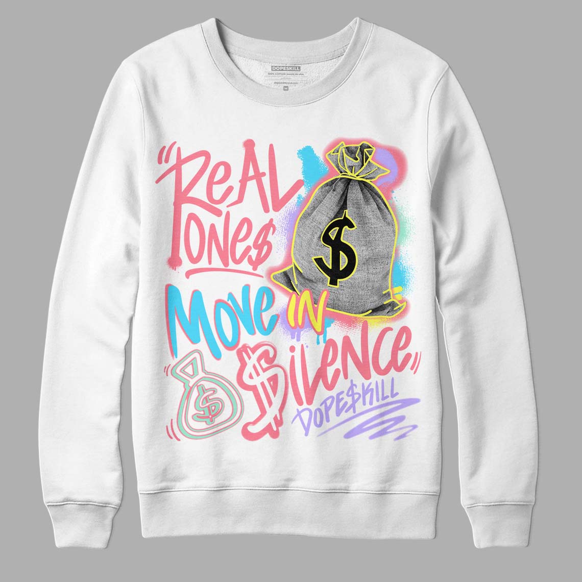 Candy Easter Dunk Low superstreetwear Sweatshirt Real Ones Move In Silence Graphic
