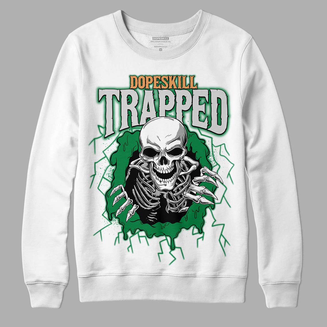 Pine Green 4s superstreetwear Sweatshirt Trapped Halloween Graphic