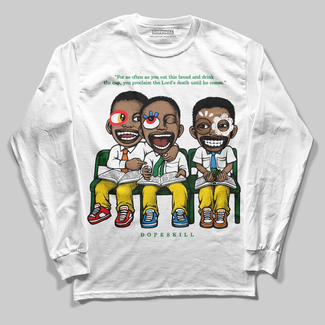 Dunk Reverse Brazil superstreetwear Long Sleeve T-Shirt First Sunday Graphic