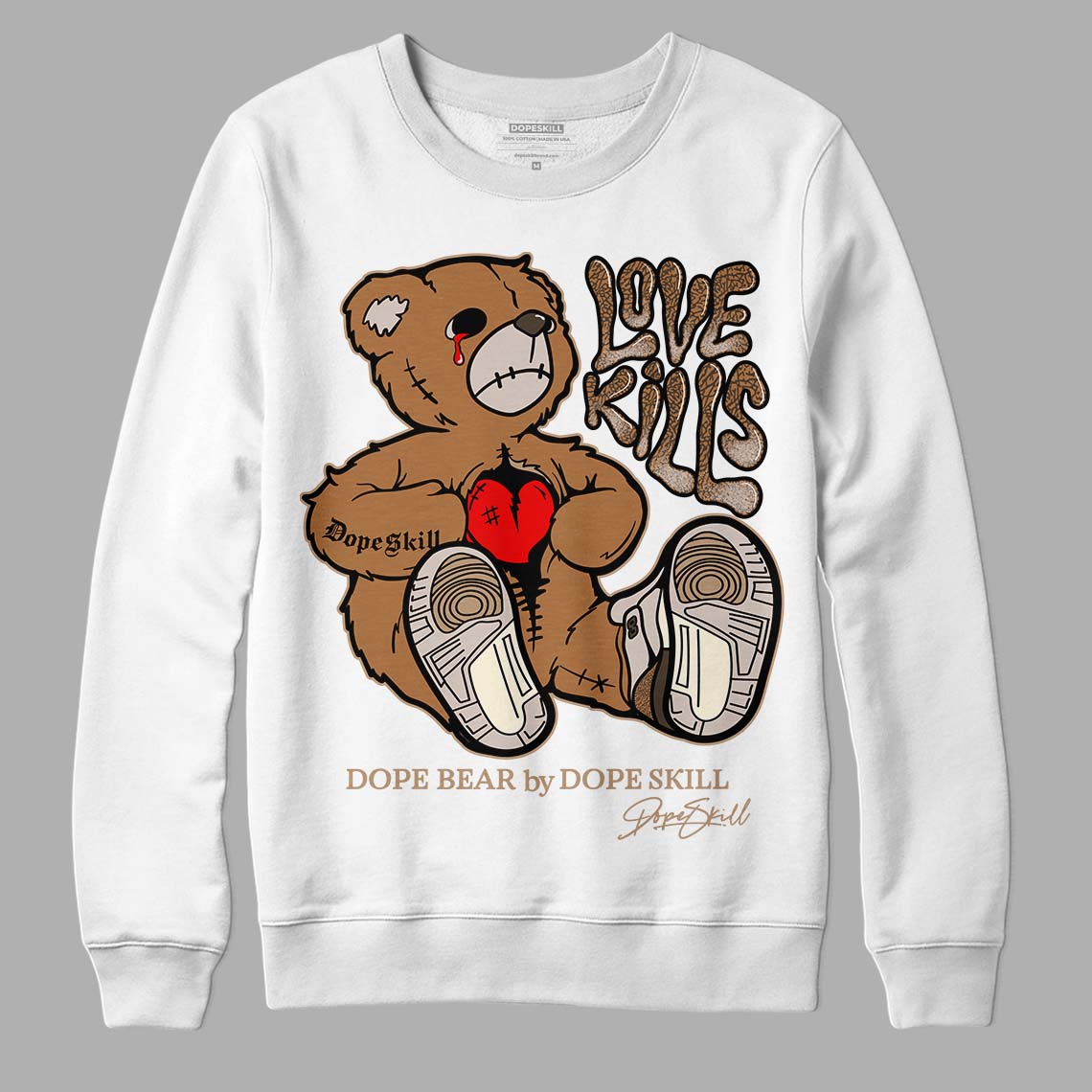Palomino 3s superstreetwear Sweatshirt Love Kills Graphic