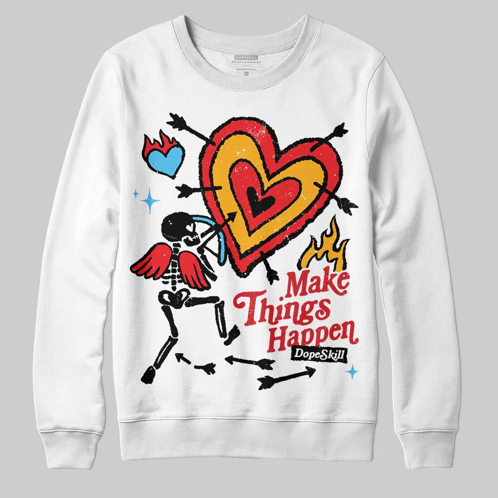 Red Collection superstreetwear Sweatshirt Make Things Happen Graphic