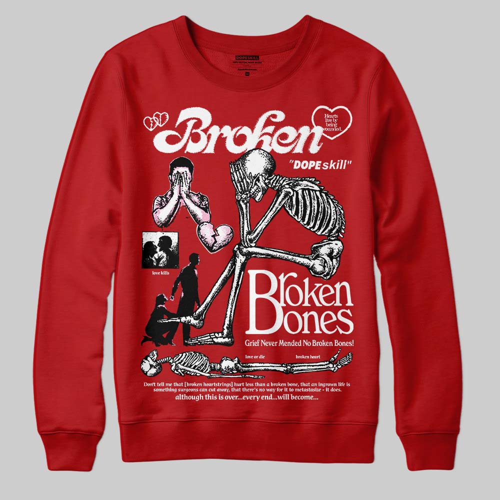 Brick By Brick 4s superstreetwear Sweatshirt Broken Bones Graphic