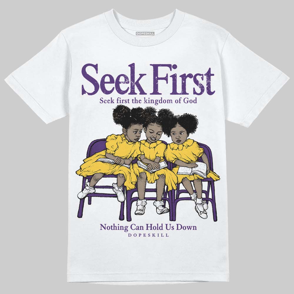 Field Purple 12s superstreetwear T-Shirt New Seek First Graphic