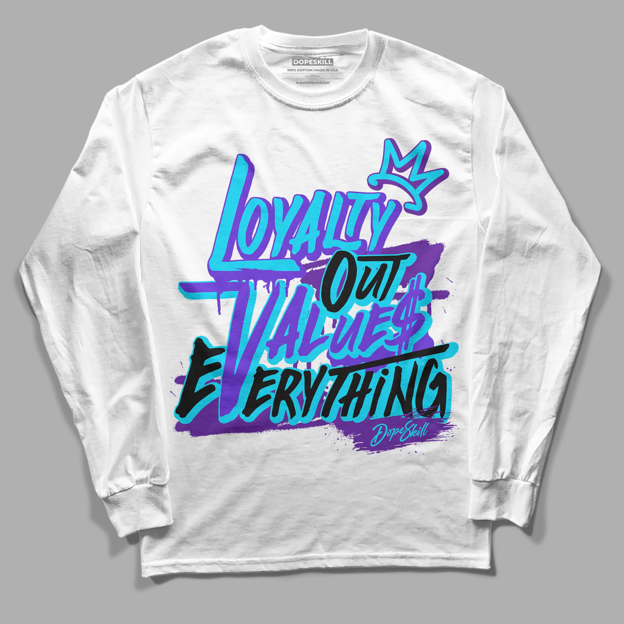 Aqua 6s superstreetwear Long Sleeve T-Shirt LOVE Graphic