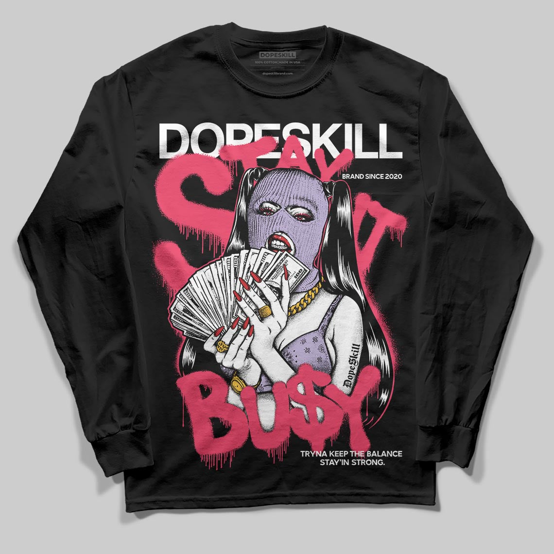 Peanut Butter Jelly 5s superstreetwear Long Sleeve T-Shirt Stay It Busy Graphic