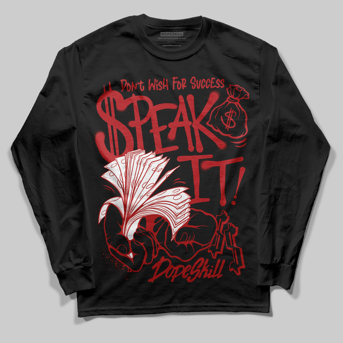 Flu Game 12s superstreetwear Long Sleeve T-Shirt Speak It Graphic