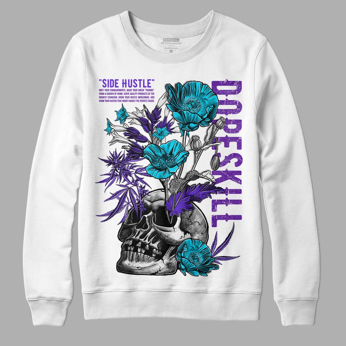 Aqua 6s superstreetwear Sweatshirt Side Hustle Graphic