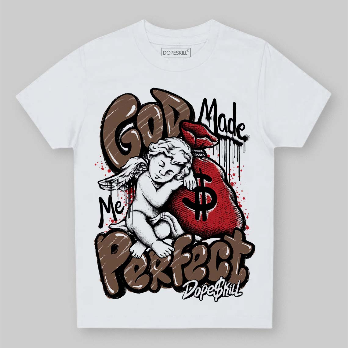 Olive 9s superstreetwear Toddler Kids T-shirt God Made Me Perfect Graphic