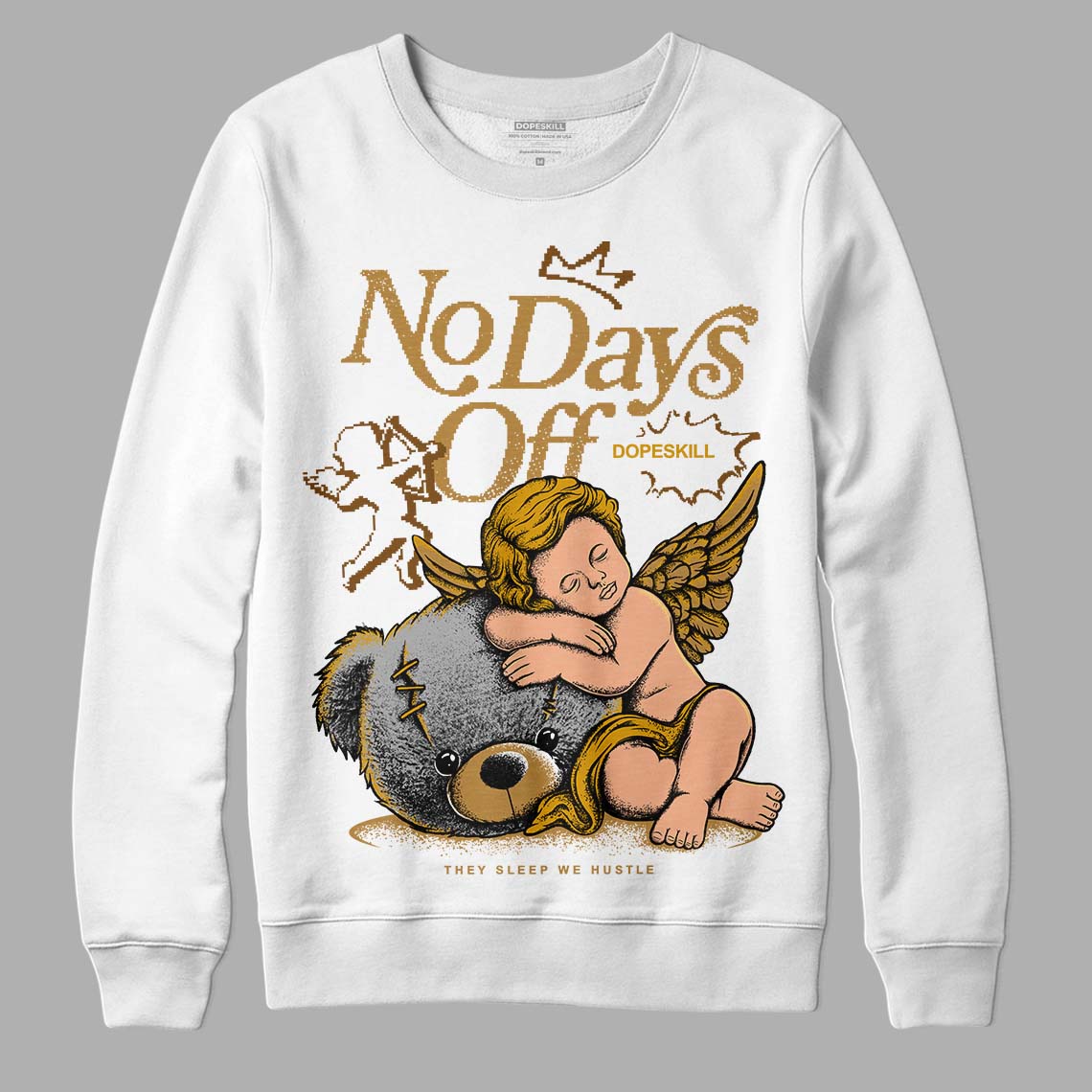 Wheat 13s superstreetwear Sweatshirt New No Days Off Graphic
