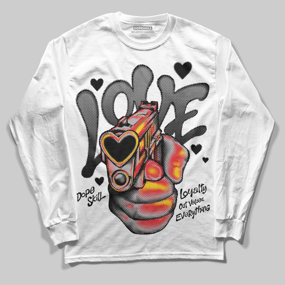 Dunk Panda White Black superstreetwear Long Sleeve T-Shirt Love Shot Graphic