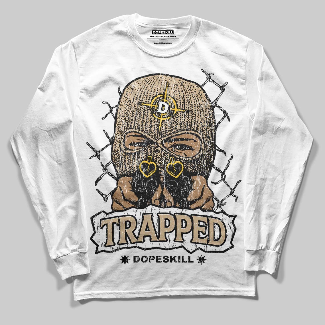 TAN Collection superstreetwear Long Sleeve T-Shirt New Trapped Graphic