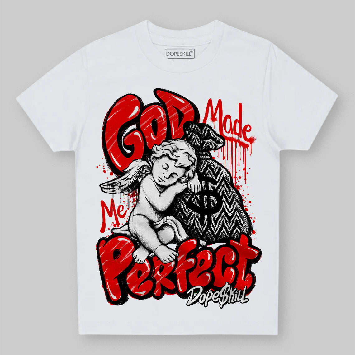 Cherry 12s superstreetwear Toddler Kids T-shirt God Made Me Perfect Graphic