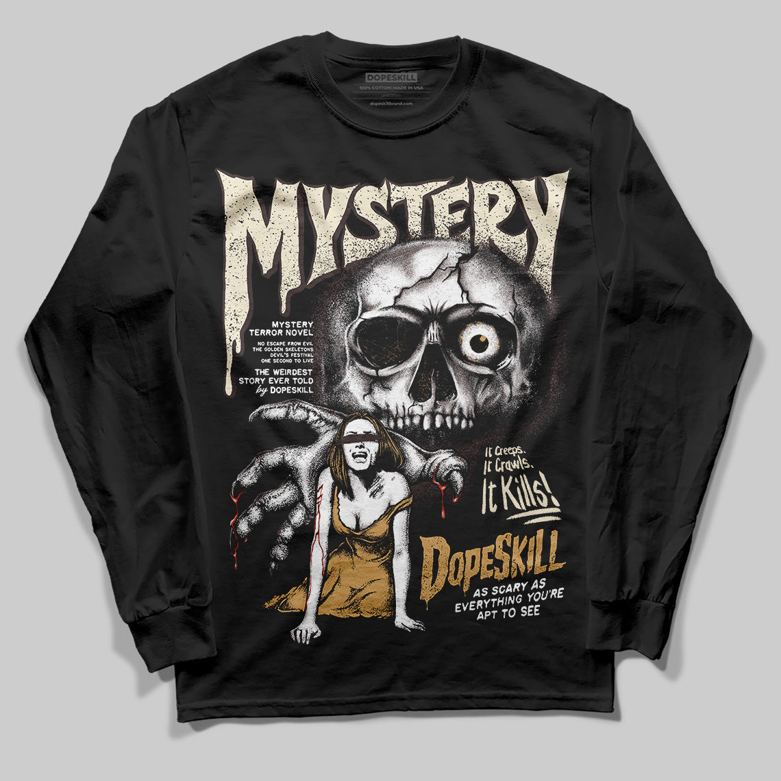 Earth 5s superstreetwear Long Sleeve T-Shirt Mystery Ghostly Grasp Graphic