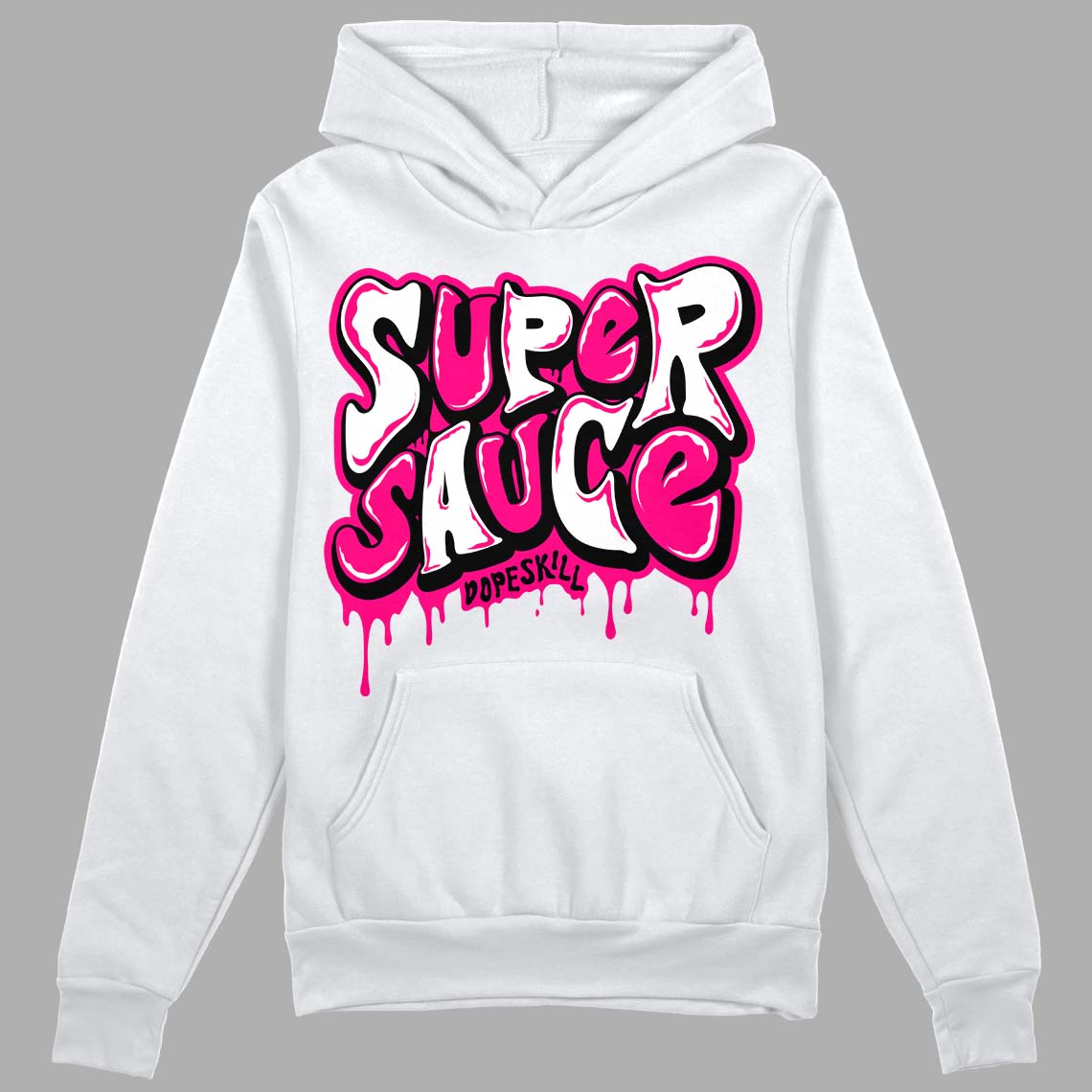 Fierce Pink 1s superstreetwear Hoodie Sweatshirt Super Sauce Graphic