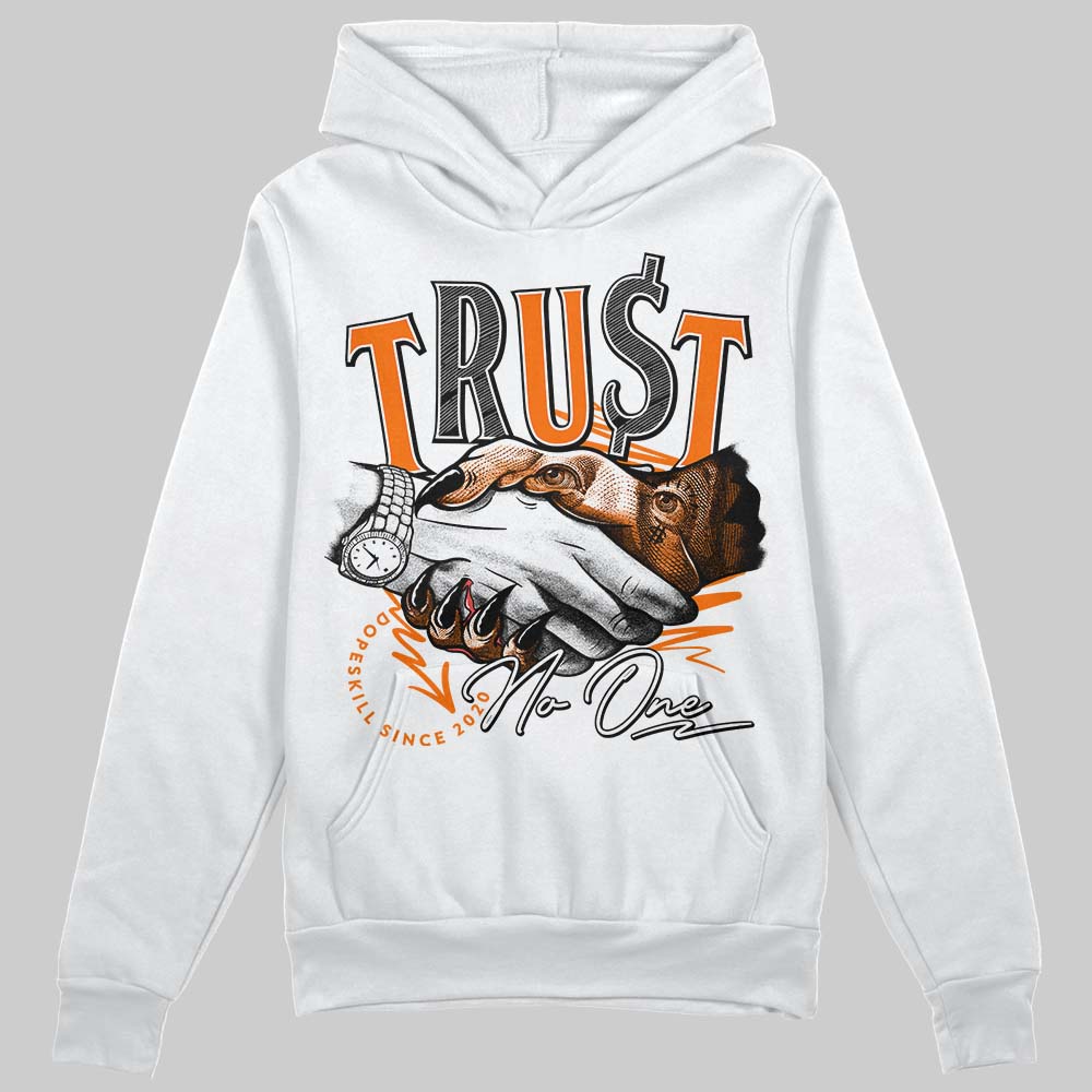 Orange Black White superstreetwear Hoodie Sweatshirt Trust No One Graphic