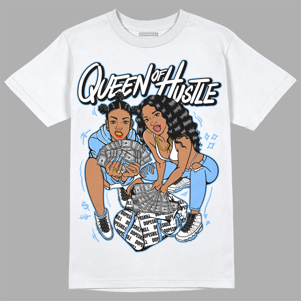 Powder Blue 9s superstreetwear T-Shirt Queen Of Hustle Graphic