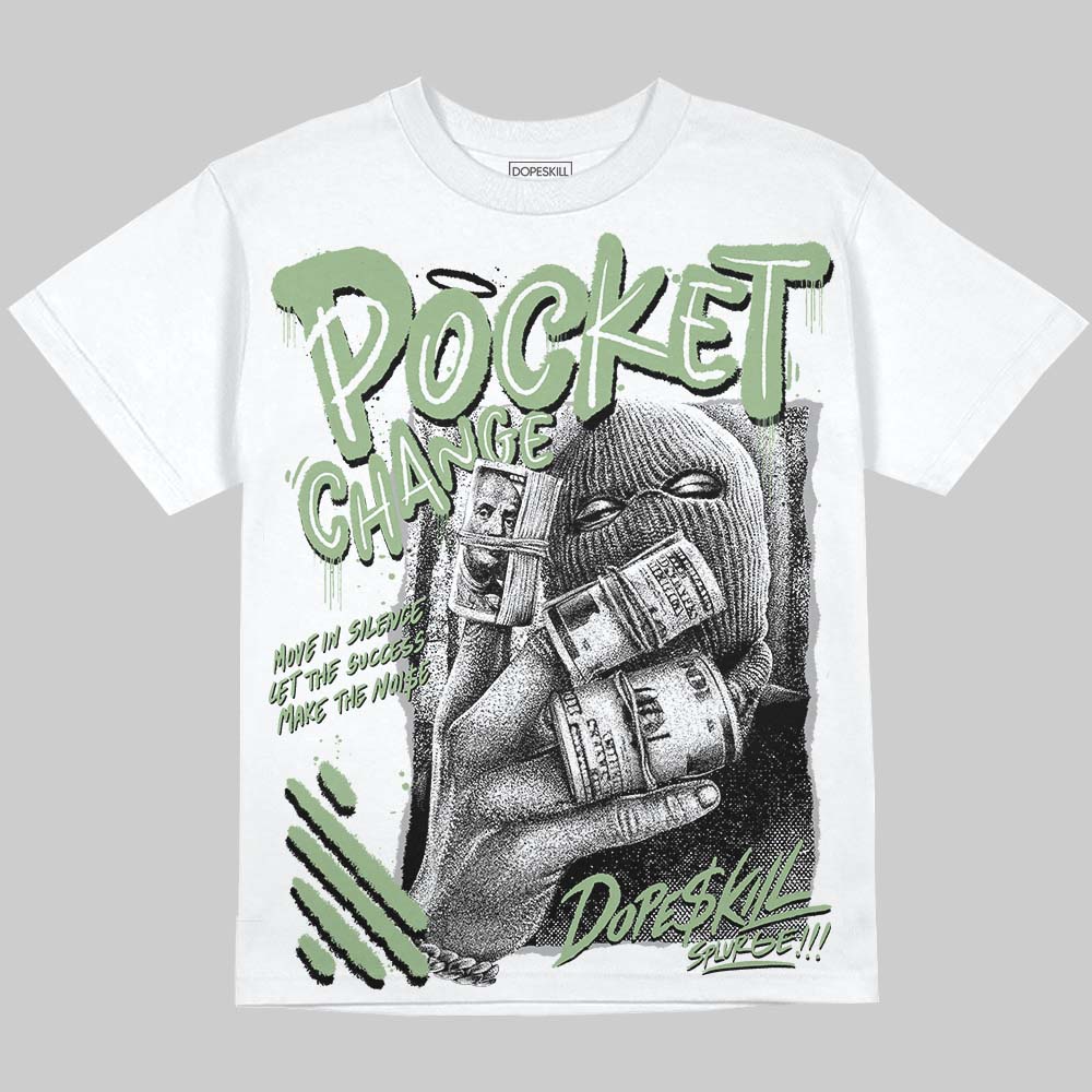 Seafoam 4s superstreetwear Oversize Print T-Shirt Pocket Change Graphic