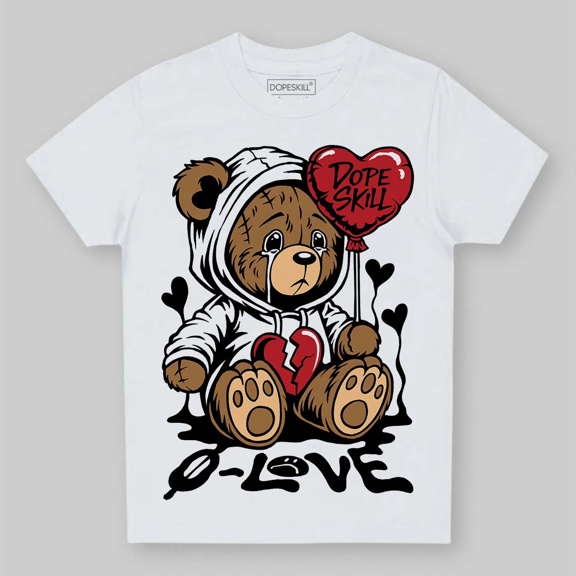 Bred 11s superstreetwear Toddler Kids T-shirt Broken Bear Graphic