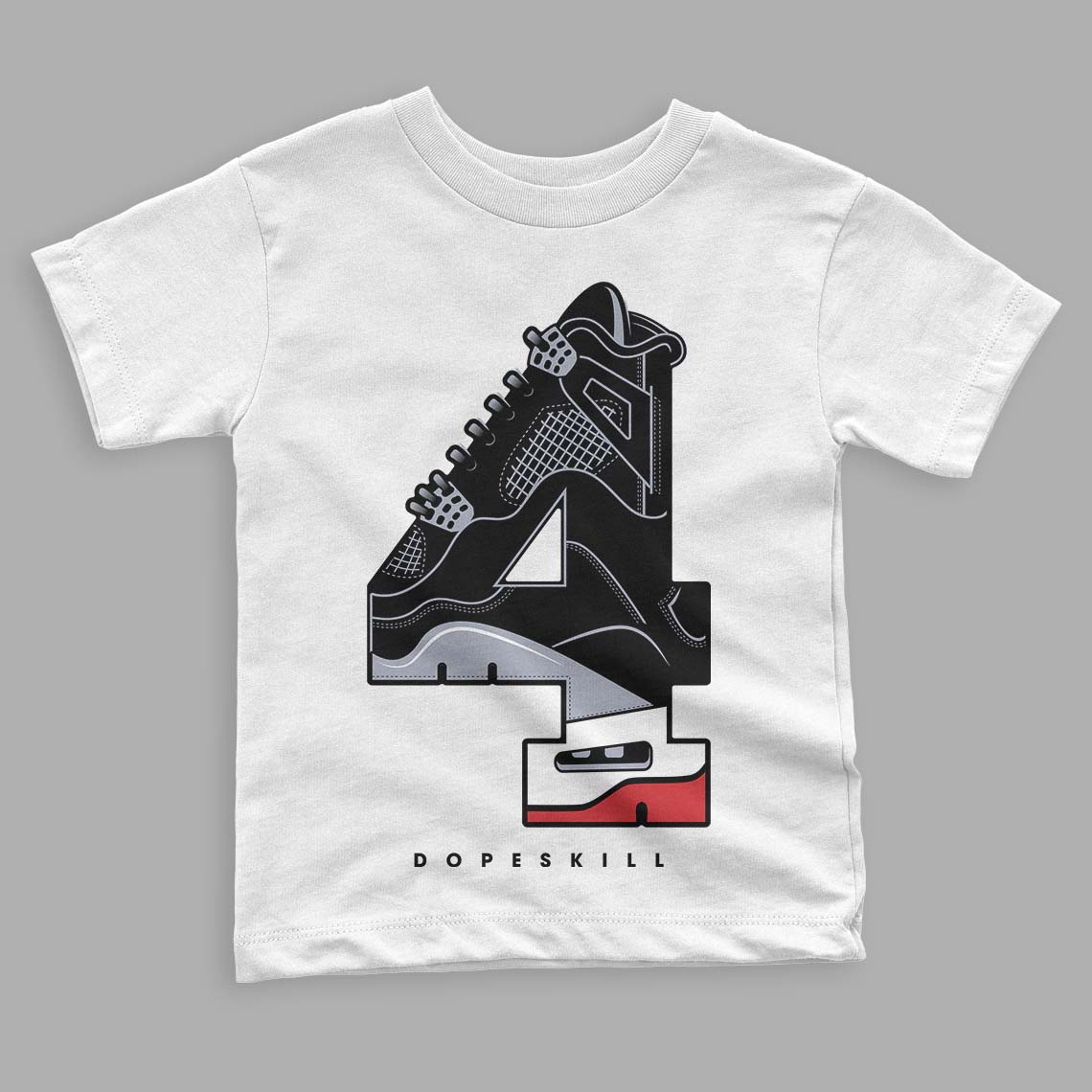 Bred Reimagined 4s superstreetwear Toddler Kids T-shirt No.4 Graphic