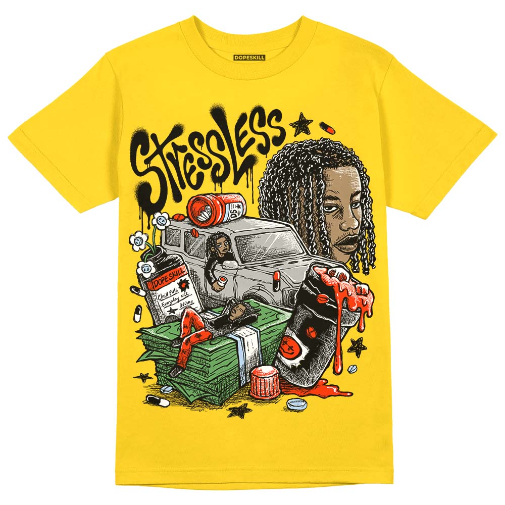 Yellow Ochre 6s superstreetwear Yellow T-shirt Stressless Graphic