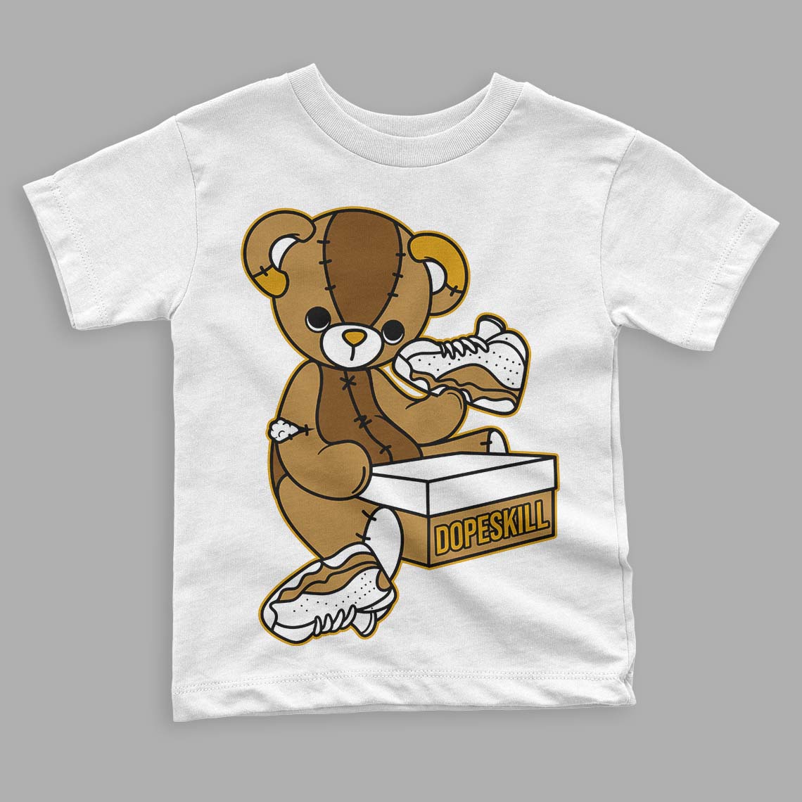 Wheat 13s superstreetwear Toddler Kids T-shirt Sneakerhead BEAR Graphic