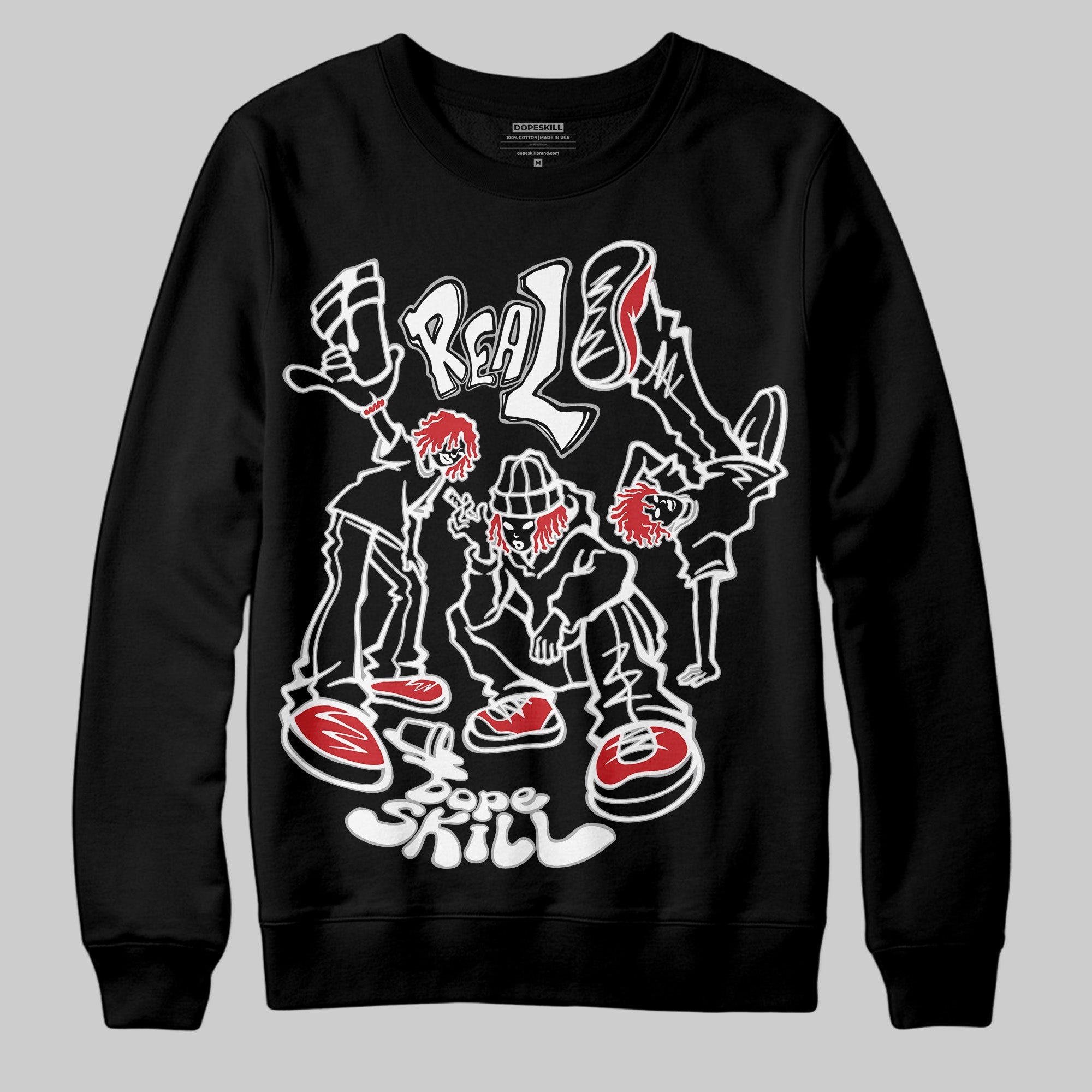 Black Cement 3s superstreetwear Sweatshirt Real Y2K Players Graphic