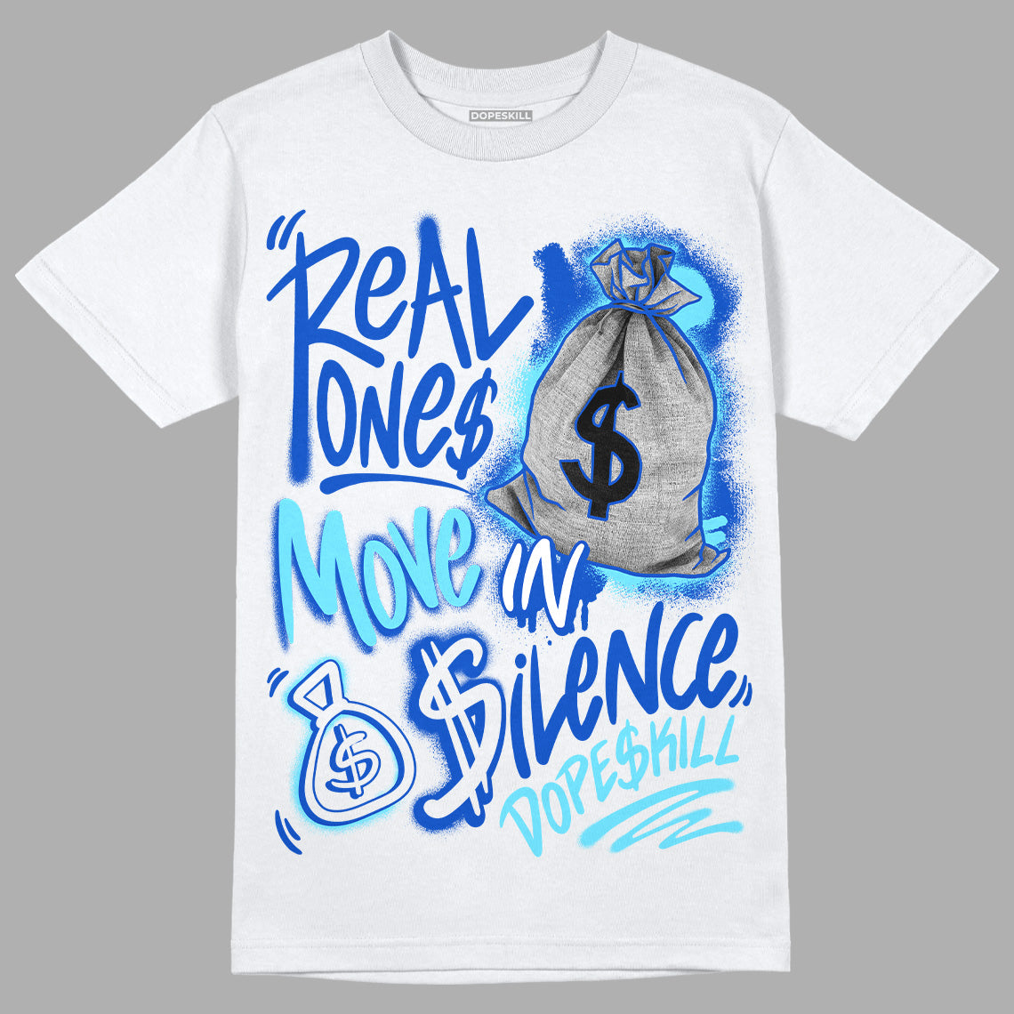 SB Dunk Argon superstreetwear T-Shirt Real Ones Move In Silence Graphic