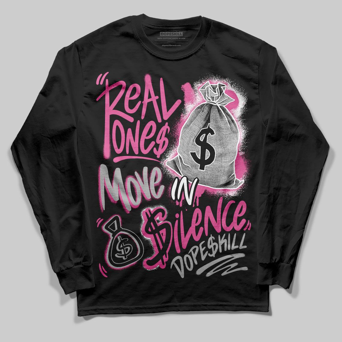 Kayano 14 Cream Sweet Pink superstreetwear Long Sleeve T-Shirt Real Ones Move In Silence Graphic