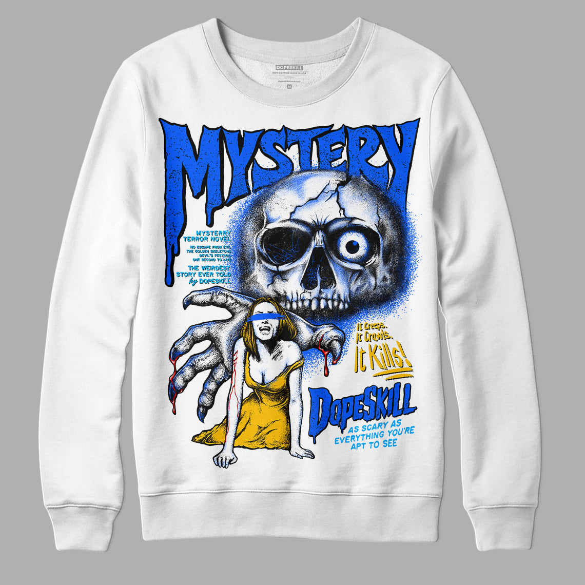 Royal Blue Collection superstreetwear Sweatshirt Mystery Ghostly Grasp Graphic