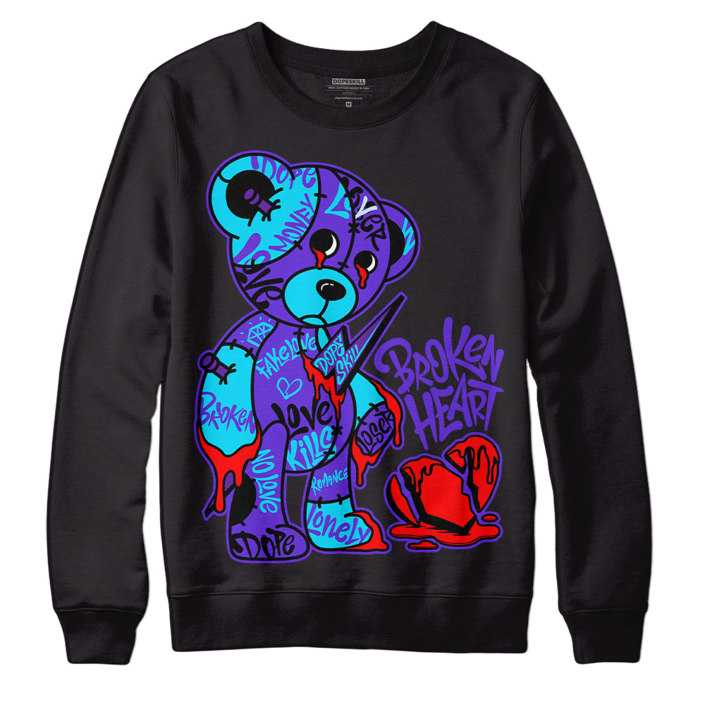 Aqua 6s superstreetwear Sweatshirt Broken Heart Graphic