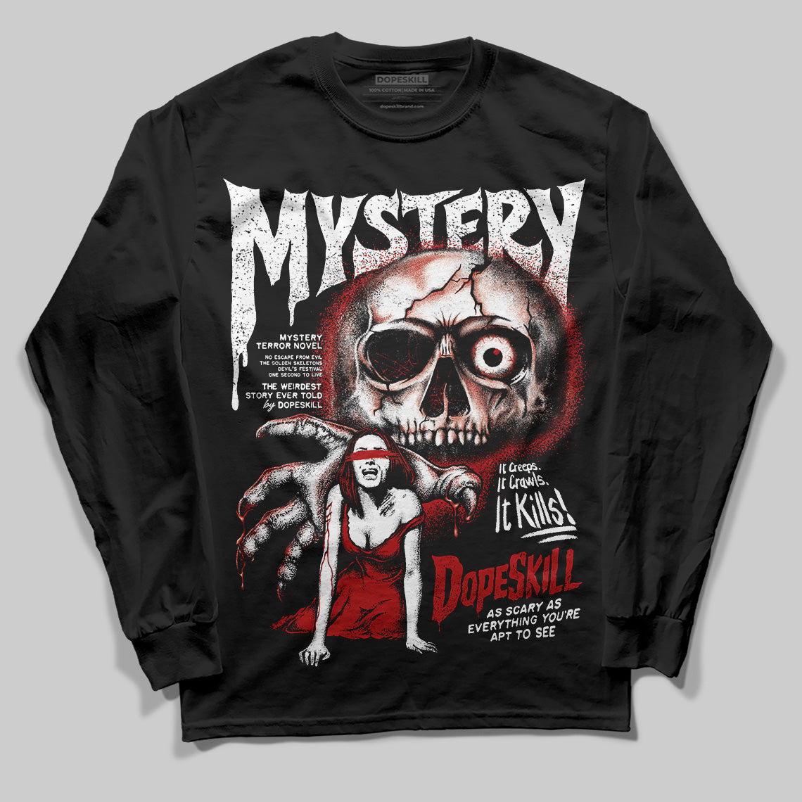 Black Toe Reimagined 1s superstreetwear Long Sleeve T-Shirt Mystery Ghostly Grasp Graphic