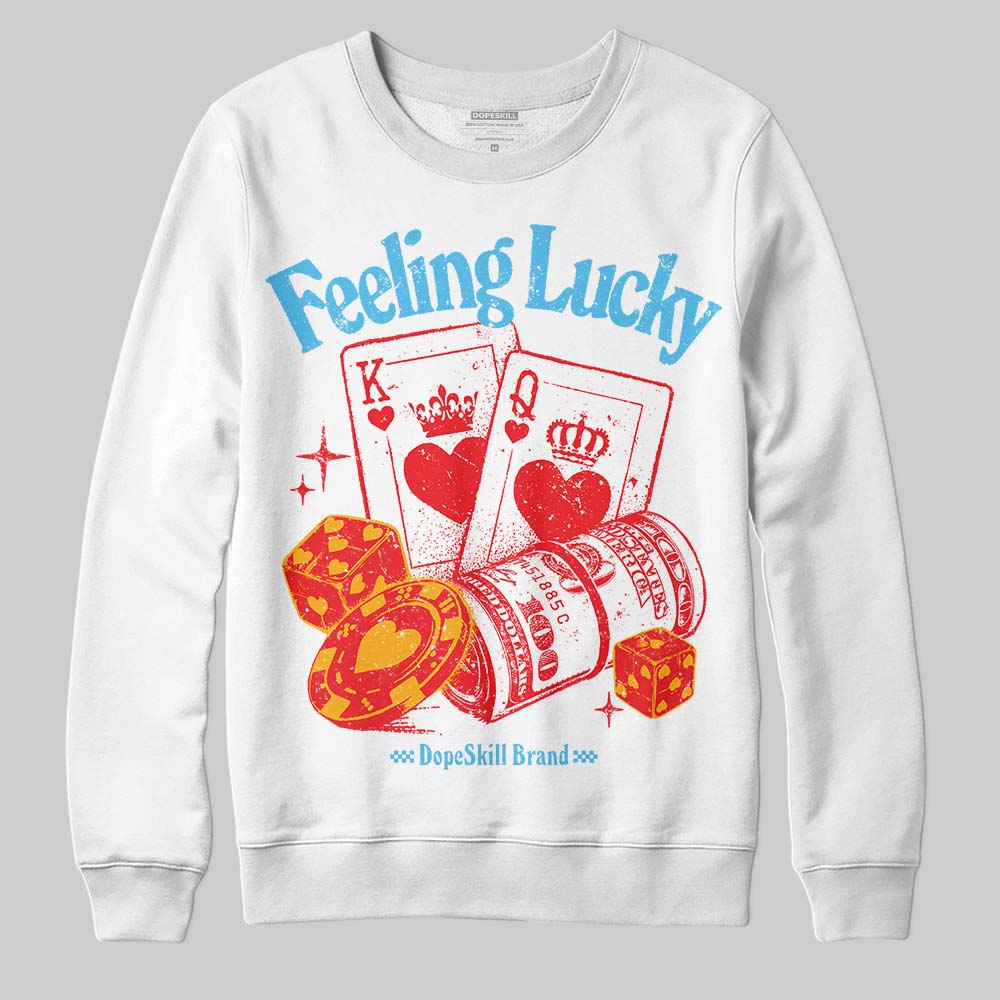 Red Collection superstreetwear Sweatshirt Feeling Lucky Graphic