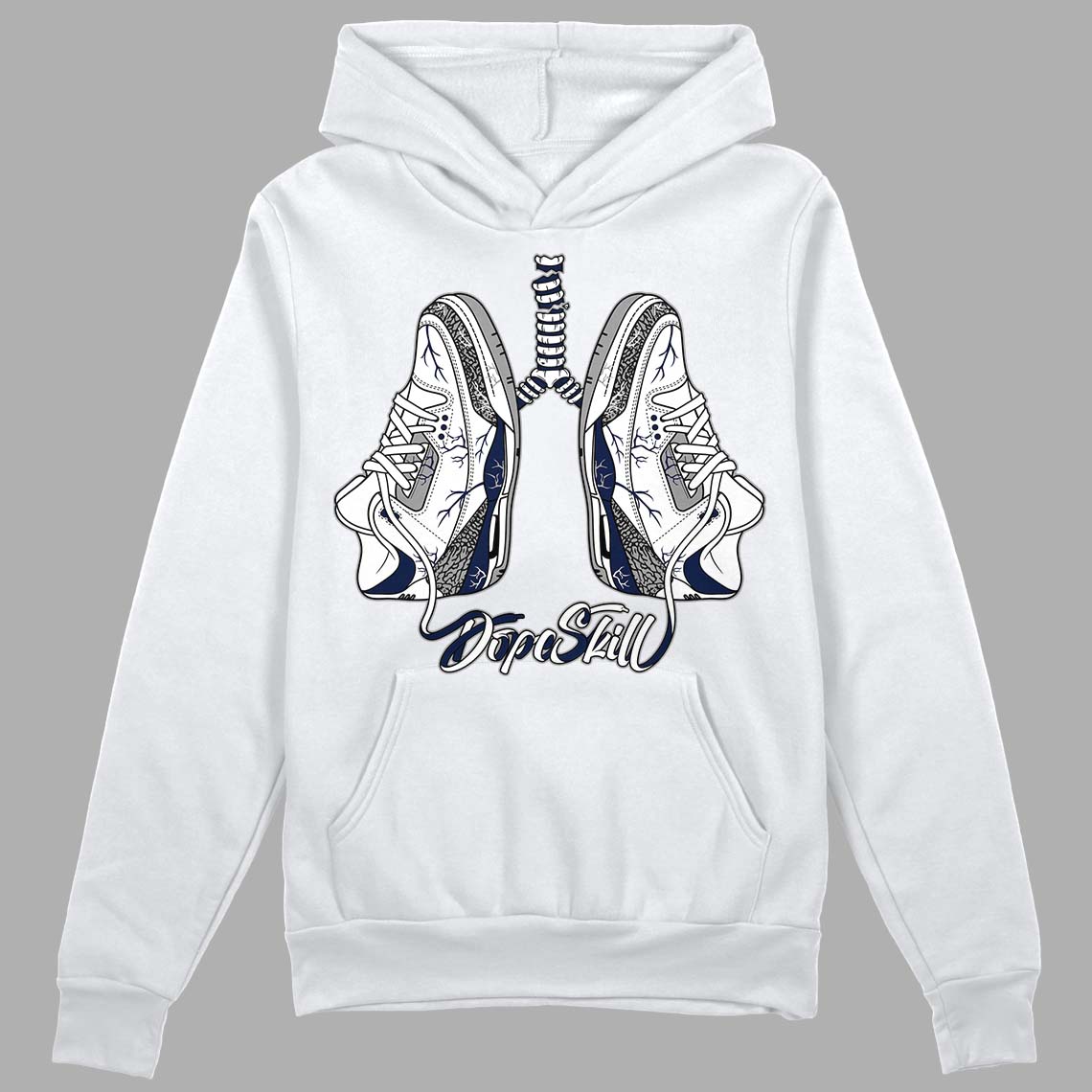 Midnight Navy 3s superstreetwear Hoodie Sweatshirt Breathe Graphic