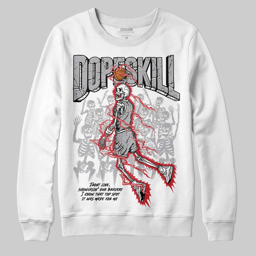 White Cement 4s superstreetwear Sweatshirt Thunder Dunk Graphic