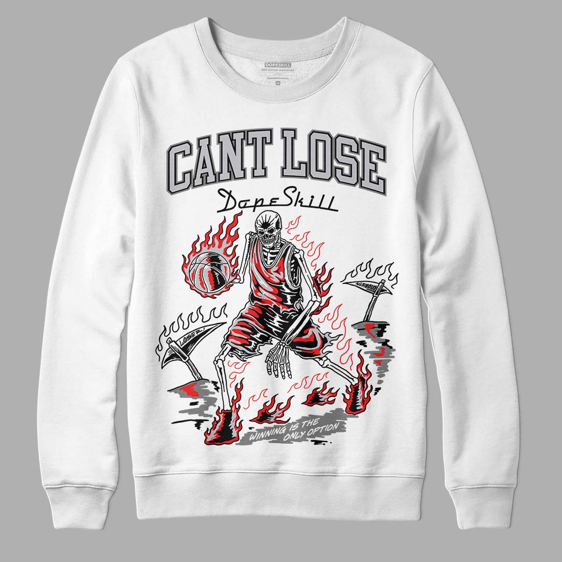 Grey Collection superstreetwear Sweatshirt Cant Lose Graphic