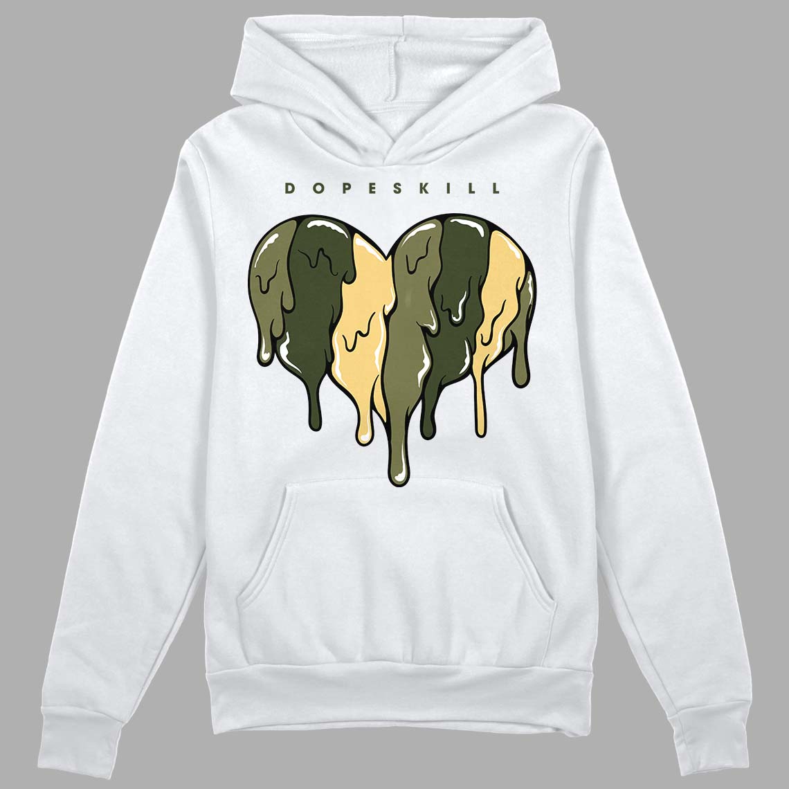 Craft Olive 4s superstreetwear Hoodie Sweatshirt Slime Drip Heart Graphic
