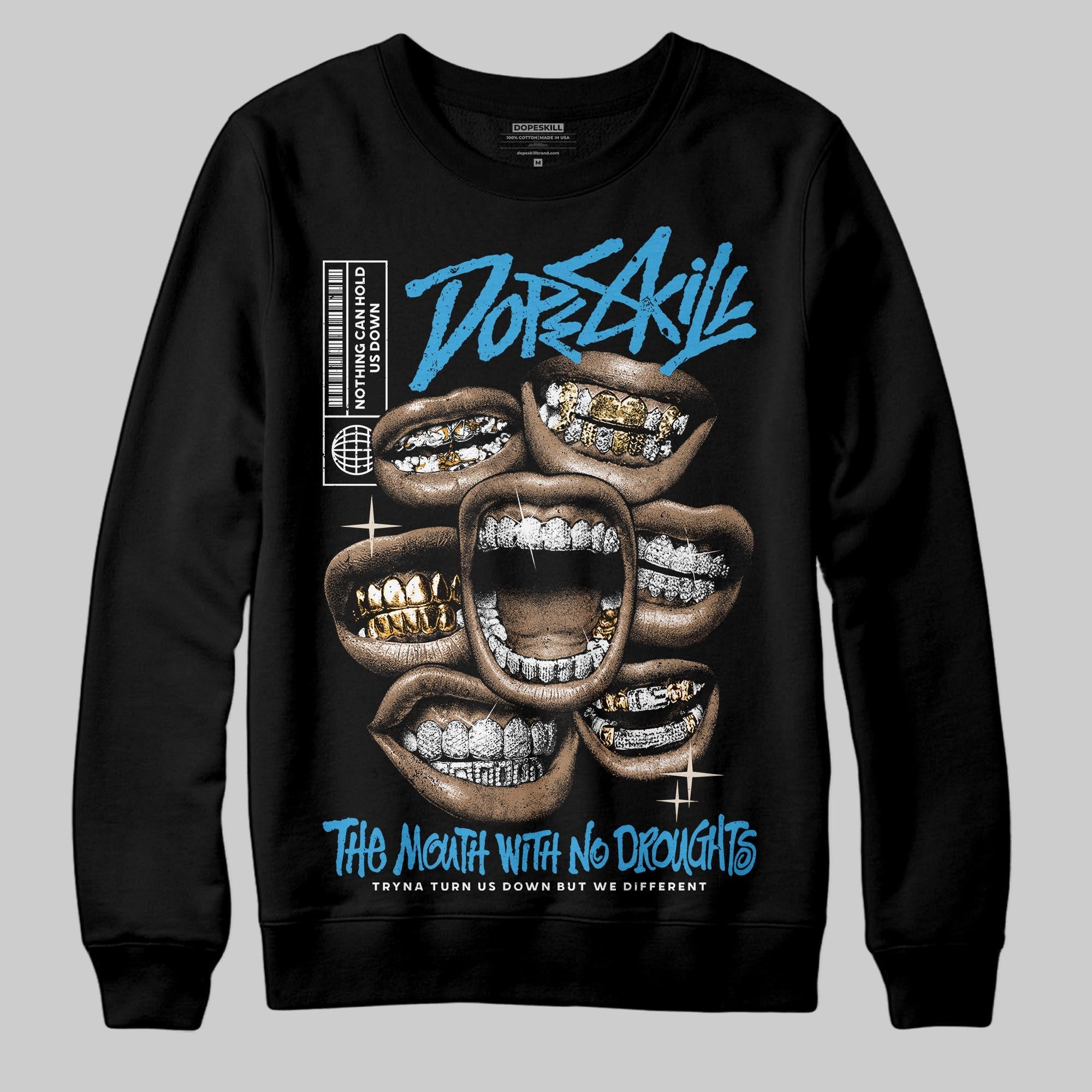 UNC Reimagined 1s superstreetwear Sweatshirt The Mouth With No Droughts Graphic