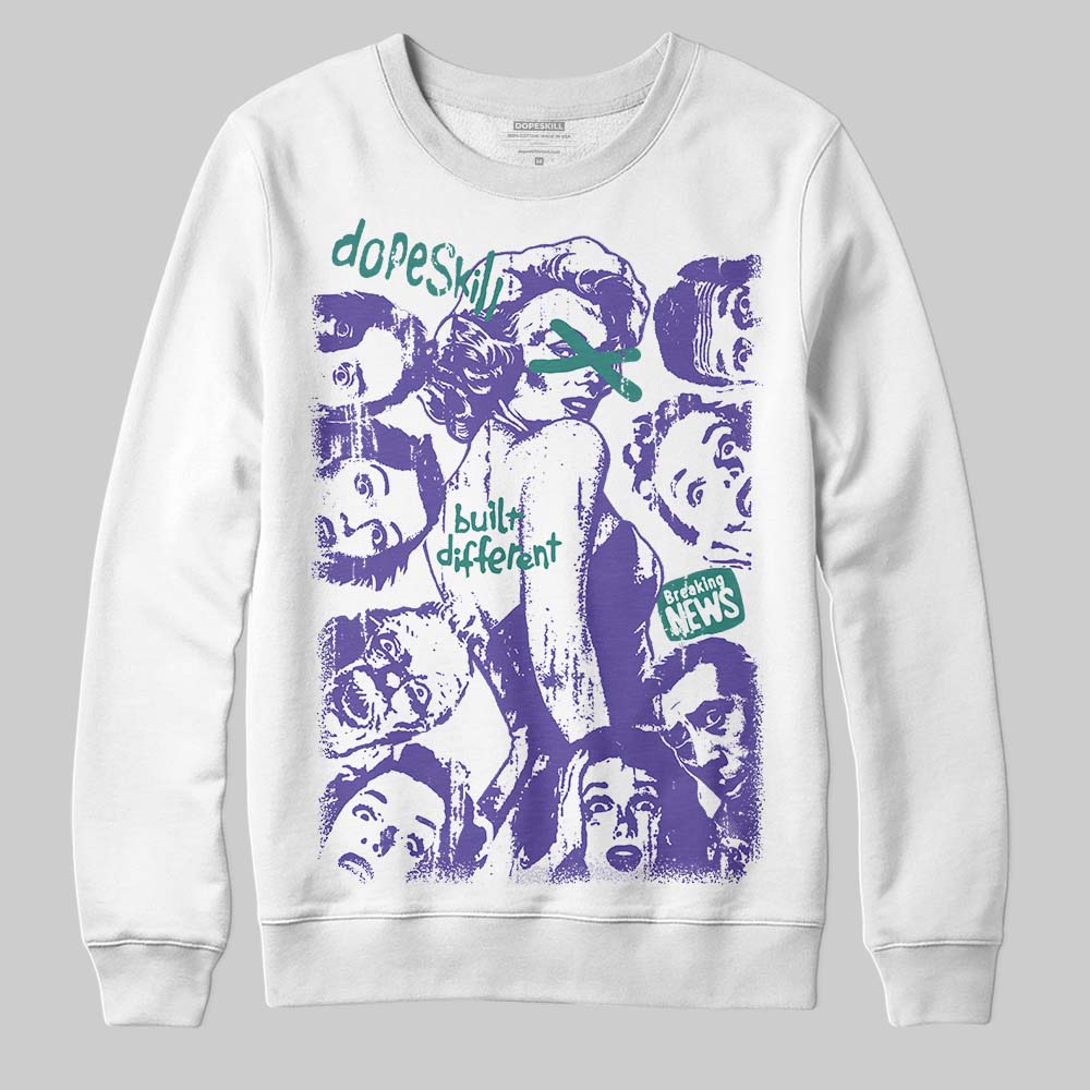 Grape 5s superstreetwear Sweatshirt Built Different Graphic