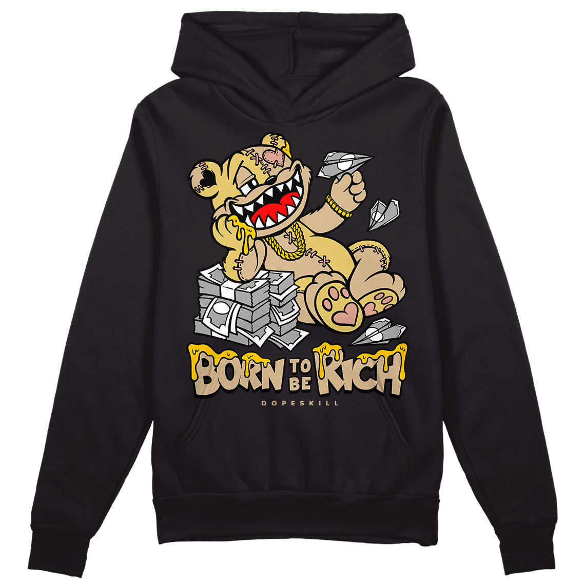 TAN Collection superstreetwear Hoodie Sweatshirt Born To Be Rich Graphic