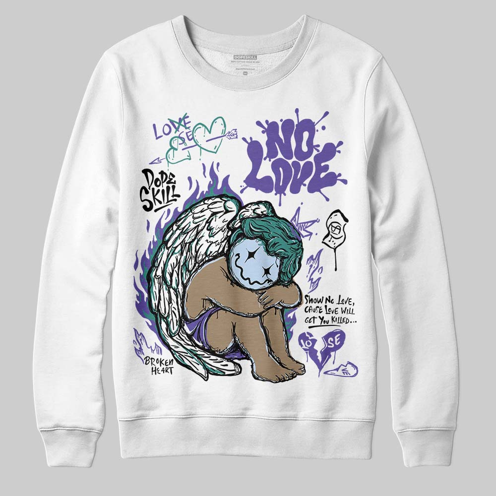 Grape 5s superstreetwear Sweatshirt No Love Graphic