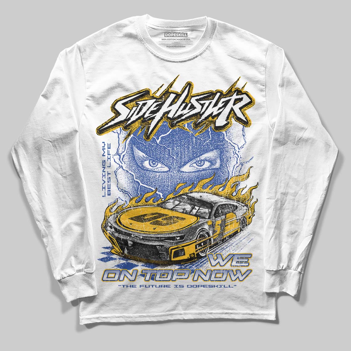Royal Blue Collection superstreetwear Long Sleeve T-Shirt New Side Hustler Graphic