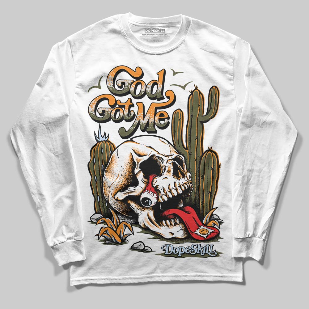 Olive 5s superstreetwear Long Sleeve T-Shirt God Got Me Graphic