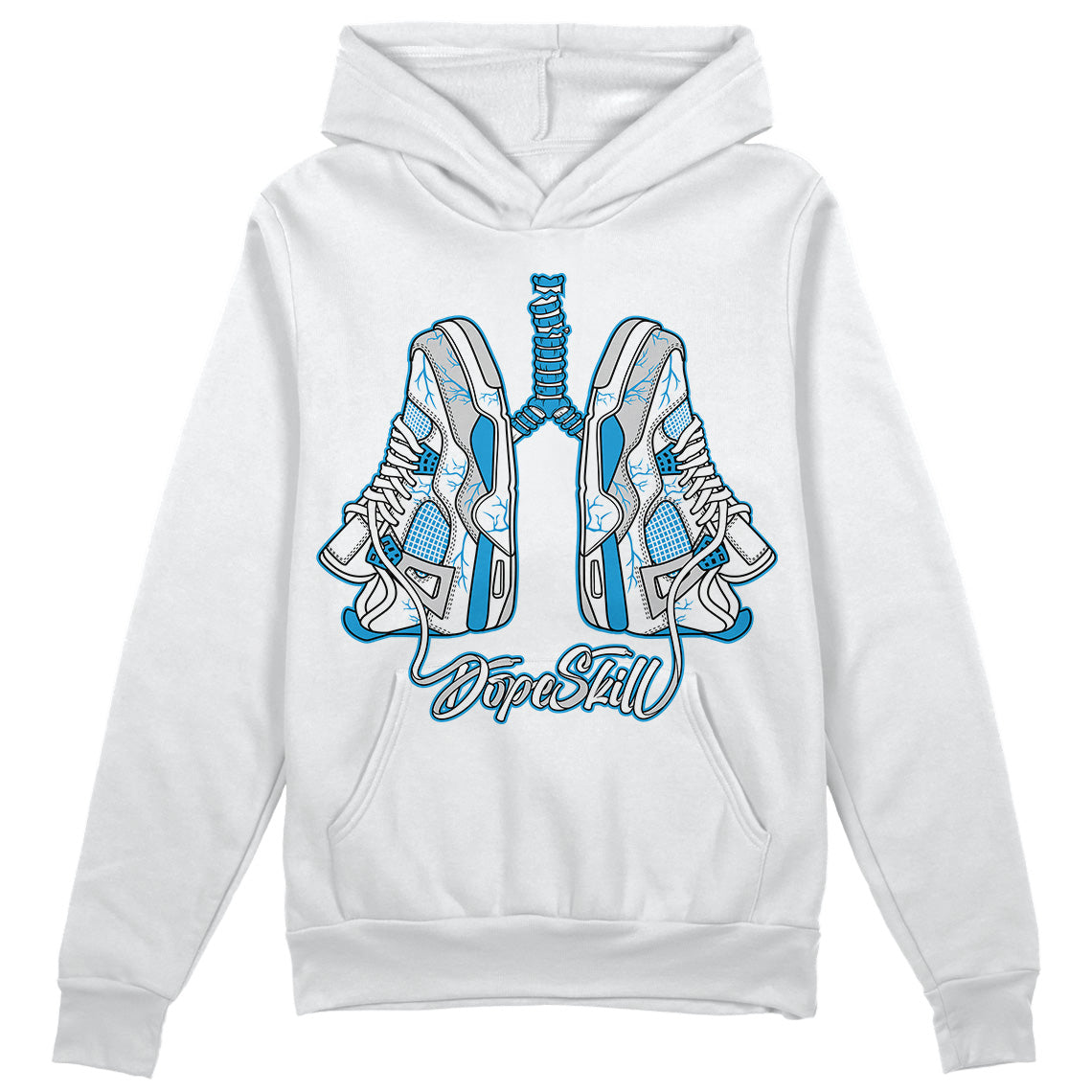 Military Blue 4s superstreetwear Hoodie Sweatshirt Breathe Graphic