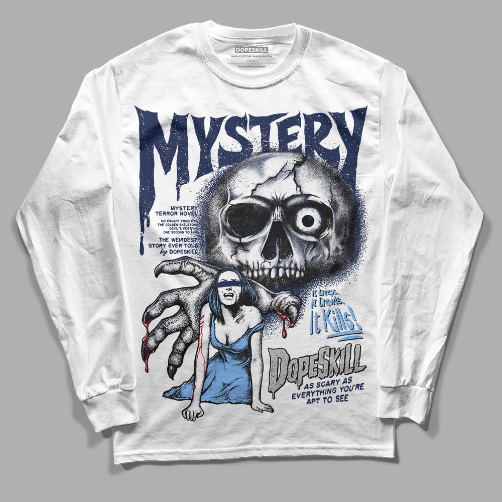 Midnight Navy 5s superstreetwear Long Sleeve T-Shirt Mystery Ghostly Grasp Graphic