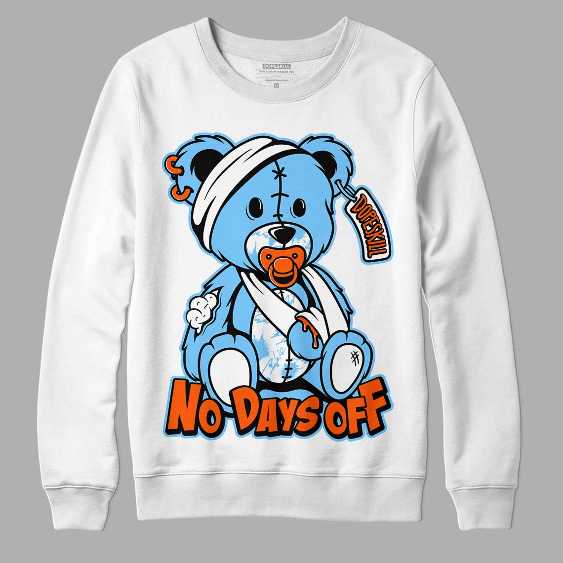 Dunk Low Futura University Blue superstreetwear Sweatshirt Hurt Bear Graphic