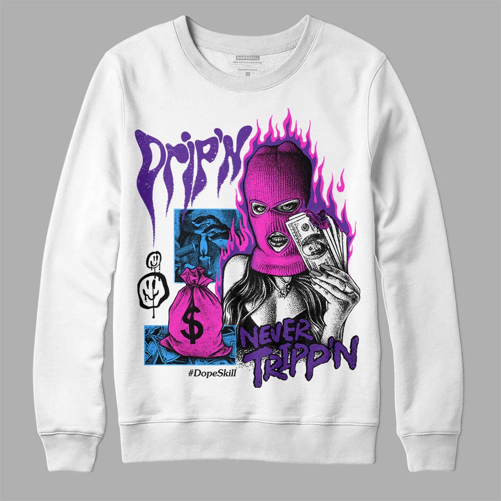 PURPLE Collection superstreetwear Sweatshirt Drip'n Never Tripp'n Graphic