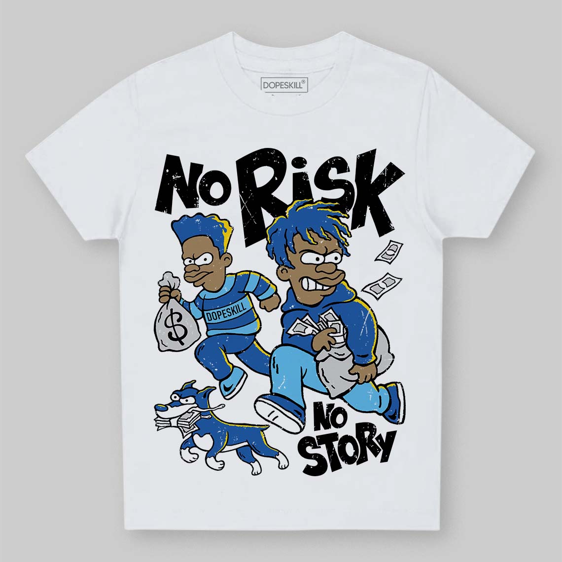Blueberry 12s superstreetwear Toddler Kids T-shirt No Risk No Story Graphic